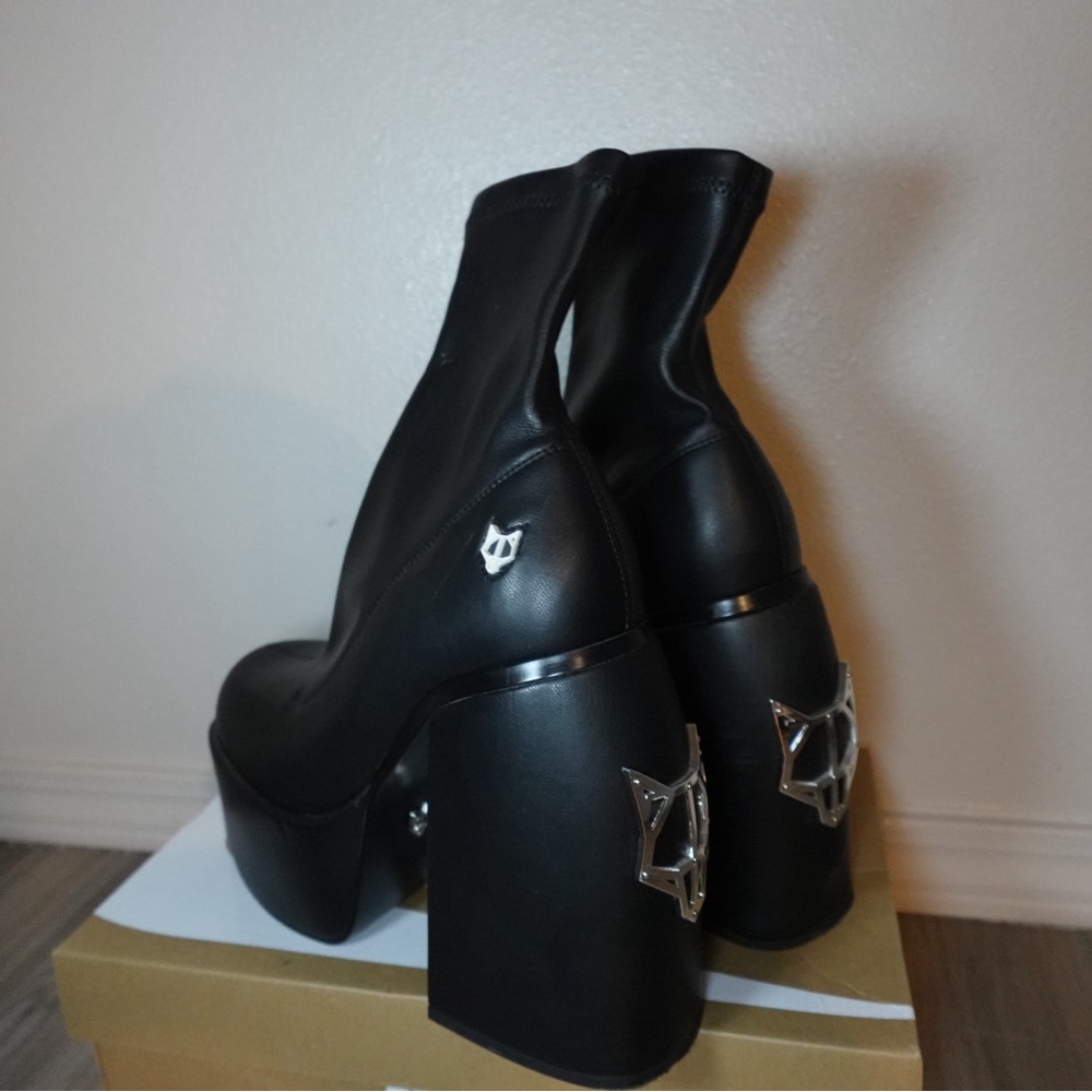 Naked Wolfe Platform Ankle Boots - Picture 2 of 5